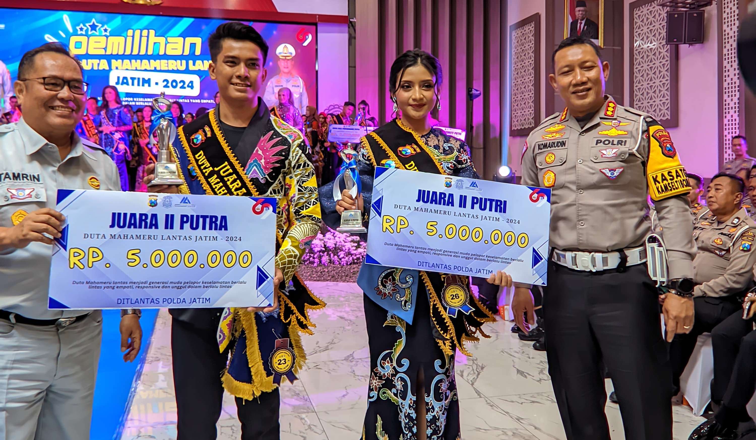 Duta Lumajang Raih Juara 2 Duta Mahameru Lantas Jatim 2024 