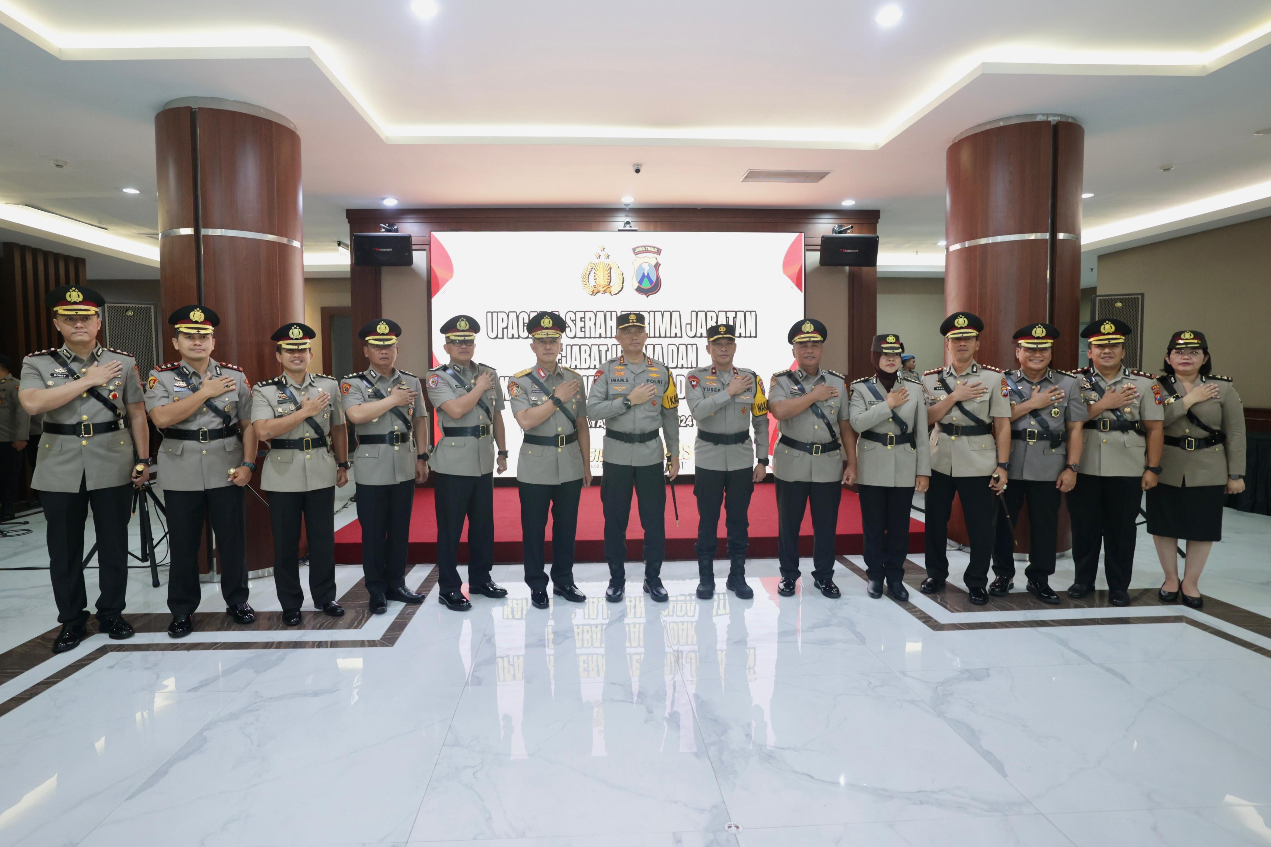 Kapolda Jatim Resmi Lantik Sejumlah Kapolres dan PJU