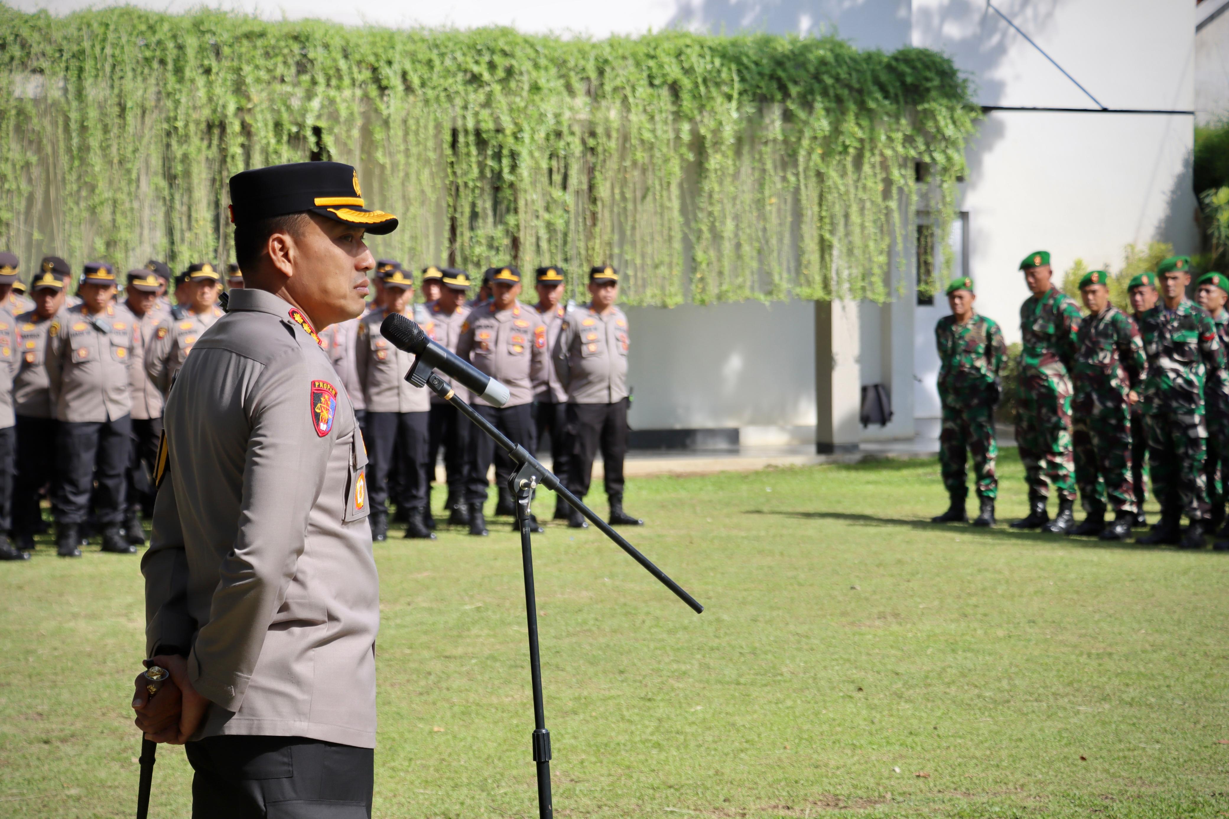 Polresta Banyuwangi Terjunkan Ratusan Personel Gabungan Amankan Rekapitulasi Suara Pilkada 2024