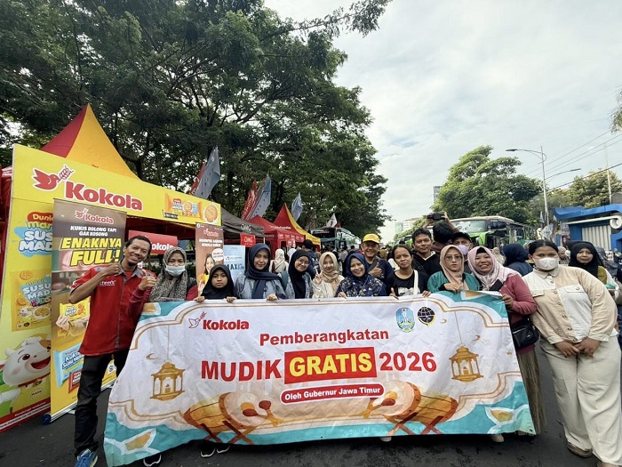 Kokola Group Konsisten Dampingi Mudik Gratis Jatim, Tebar Sharing Happylicious ke Ribuan Pemudik