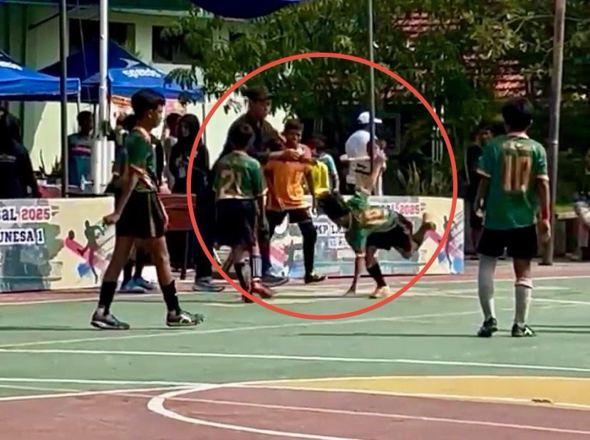 Viral! Selebrasi Berujung Petaka, Pelatih Banting Siswa SD Usai Laga Futsal di Surabaya