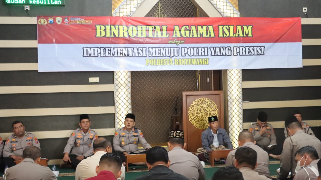 Polresta Banyuwangi Gelar Binrohtal, Bentuk SDM Polri Unggul dan Berkarakter