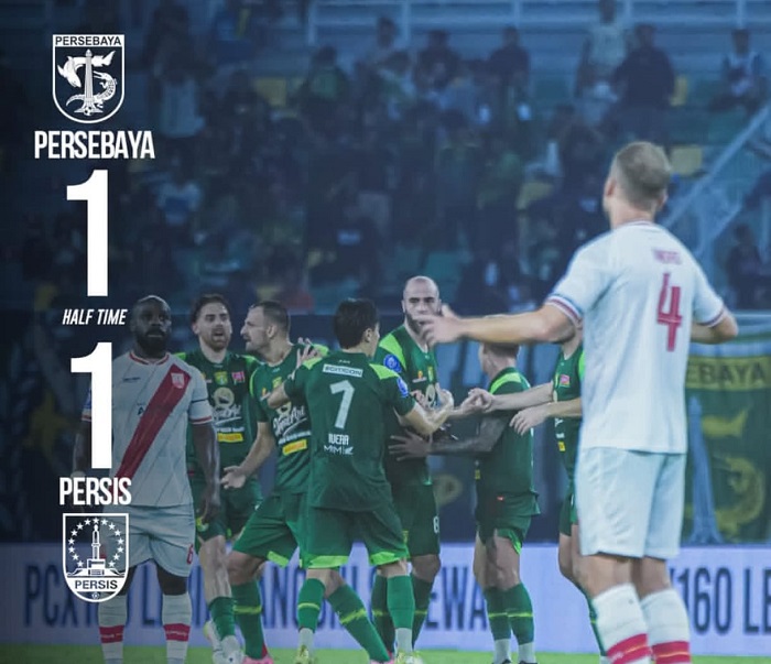 Persebaya Kesulitan Bongkar Pertahanan Kokoh Persis Solo