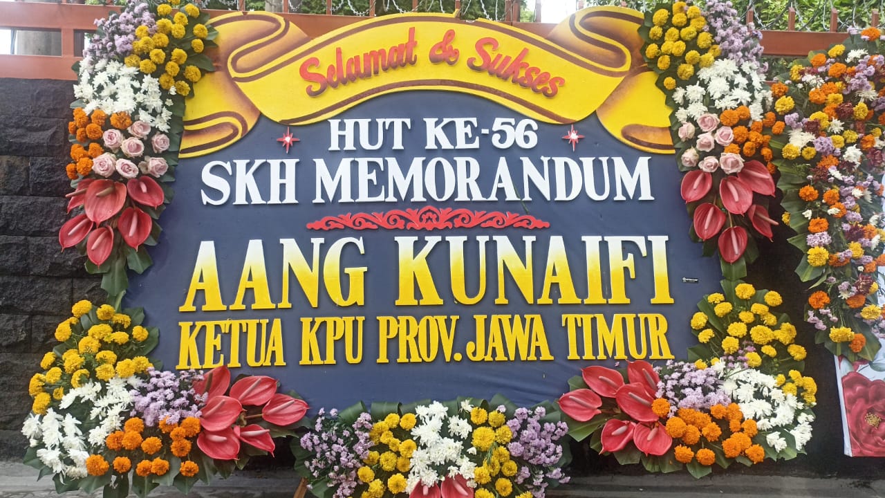 Ketua KPU Jatim Beri Ucapan HUT Ke-56 Memorandum