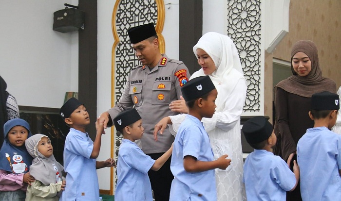 Isra Mikraj, Polresta Malang Kota Gelar Yasinan dan Santunan Anak Yatim