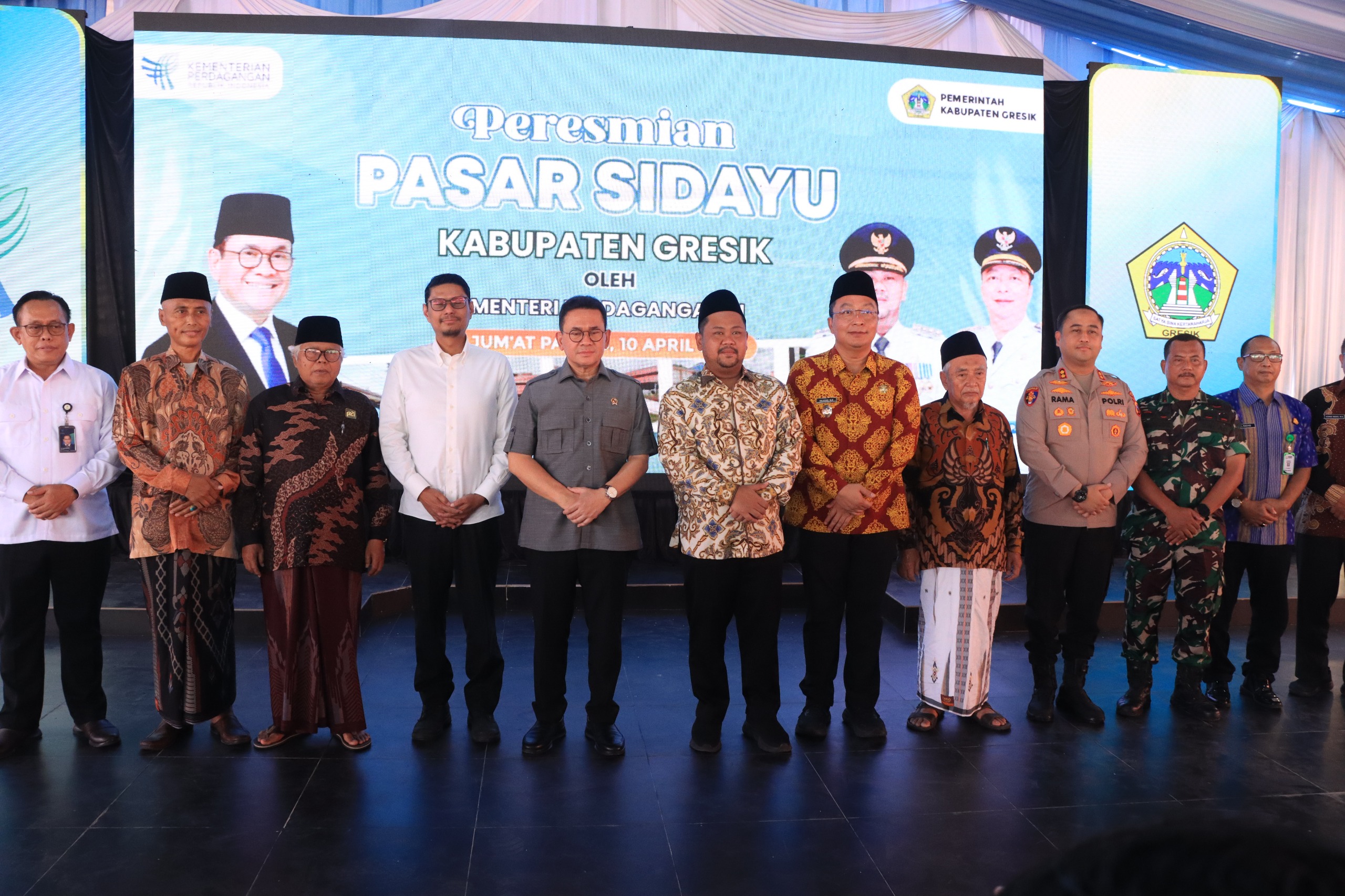 Pasar Rakyat Sidayu Diresmikan Mendag, Kapolres Gresik Pastikan Aman dan Kondusif