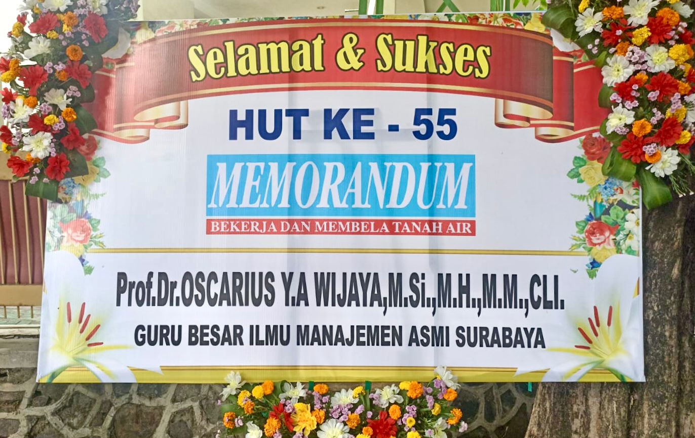 HUT Ke-55 Memorandum, Prof Oscarius: Terus Jadi Garda Terdepan Fungsi Kontrol Sosial