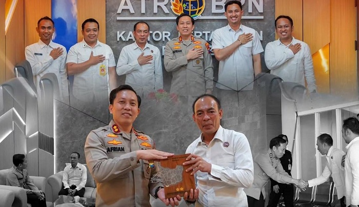 Perkuat Sinergi Antarinstansi, Kapolres Bojonegoro Kunjungi Kantor ATR/BPN 