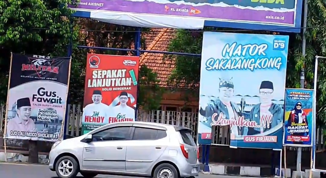 Poster dan Baliho Bacabup Marak Terpasang Serampangan