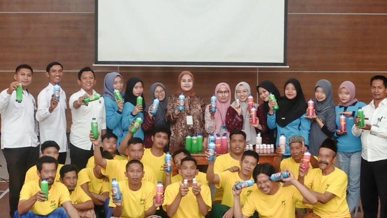 WBP Lapas Kediri Belajar Membuat Sabun Ramah Lingkungan