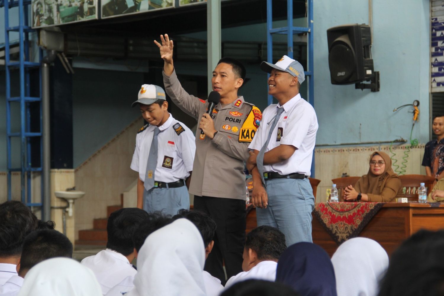 Cegah Kenakalan Remaja, Kapolres Kediri Kota Beri Pesan Penting ke Pelajar SMK PGRI 1 