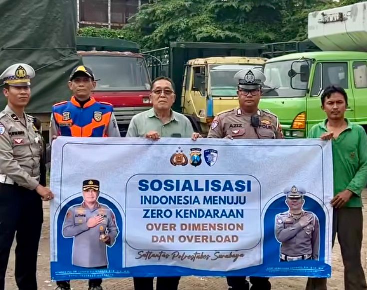 Wujudkan Indonesia Bebas ODOL, Satlantas Polrestabes Surabaya Gencarkan Sosialisasi dan Edukasi