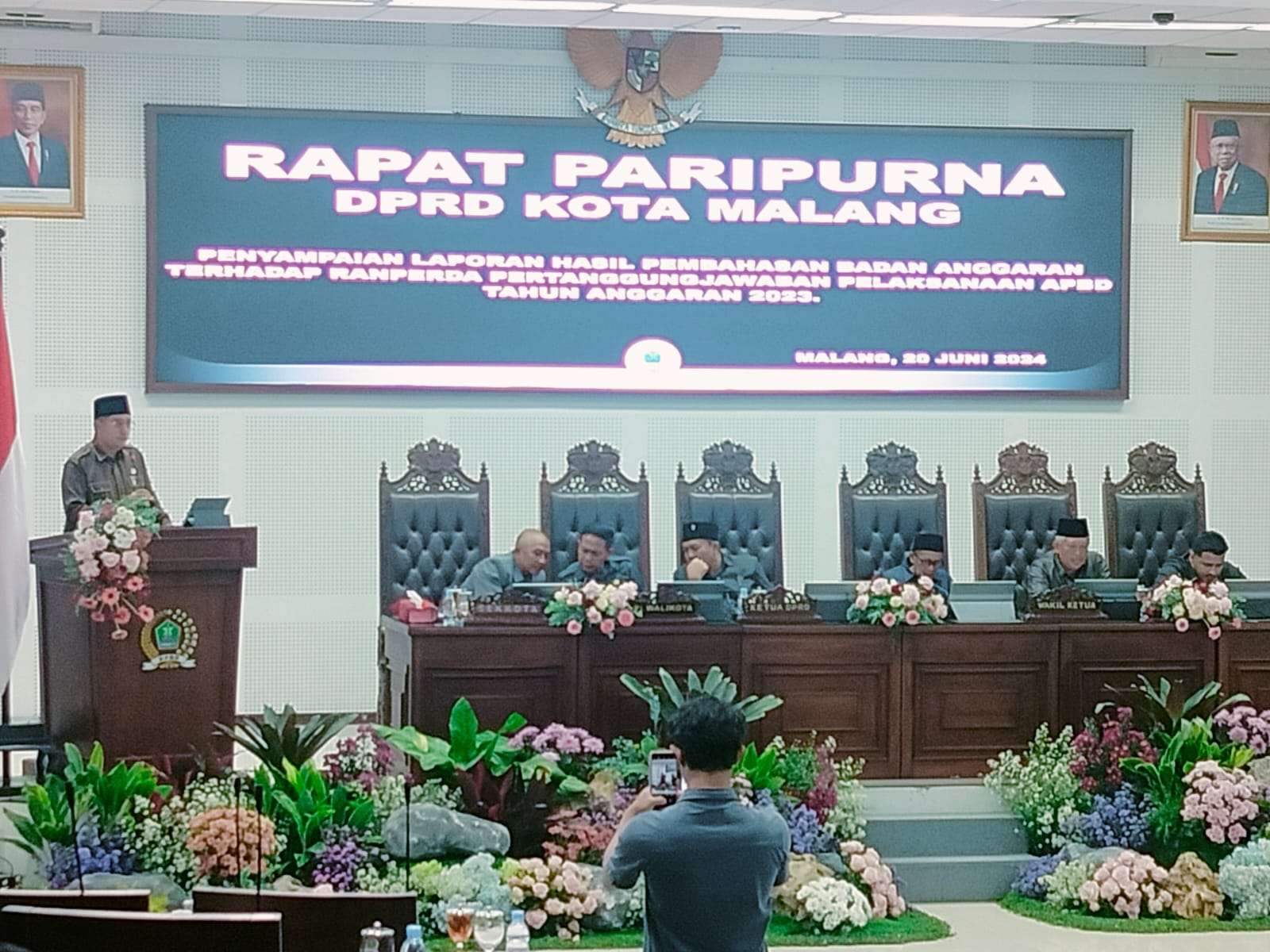 Rapat Paripurna, Ketua DPRD Kota Malang: Rekomendasikan 19 Poin