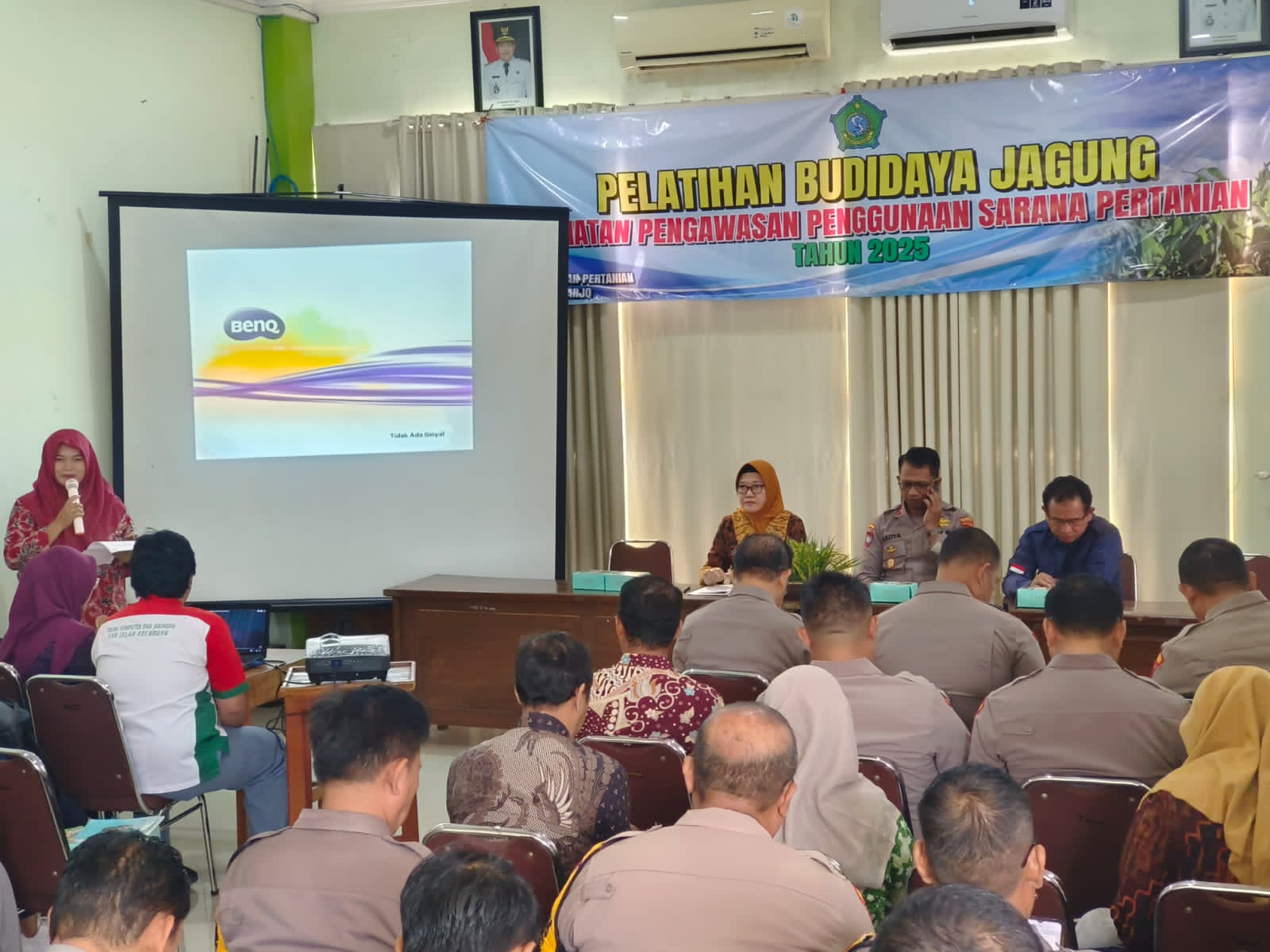 Polresta Sidoarjo Dapat Pembekalan Budi Daya Jagung dan Penggunaan Sarana Pertanian