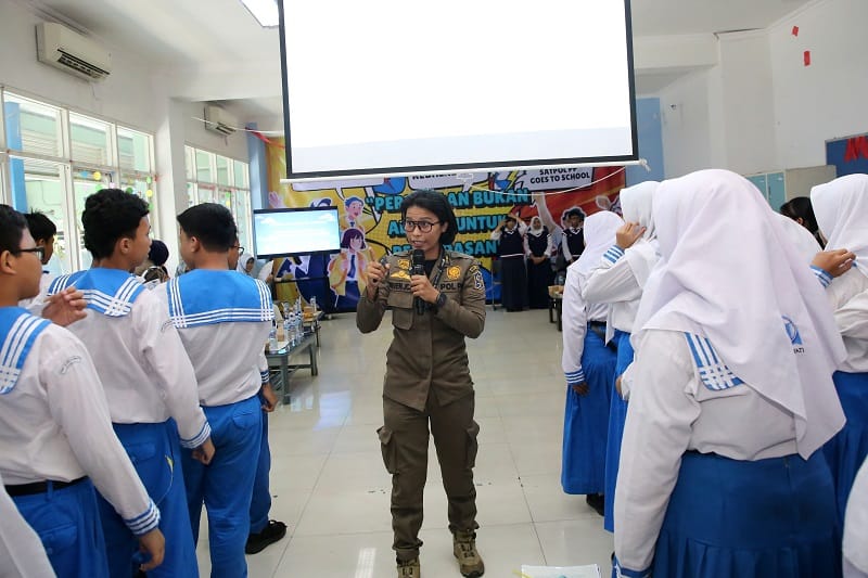 Wujudkan Zero Bullying di Lingkungan Sekolah, Satpol PP Goes to School Sosialisasi Bahaya Kenakalan Remaja