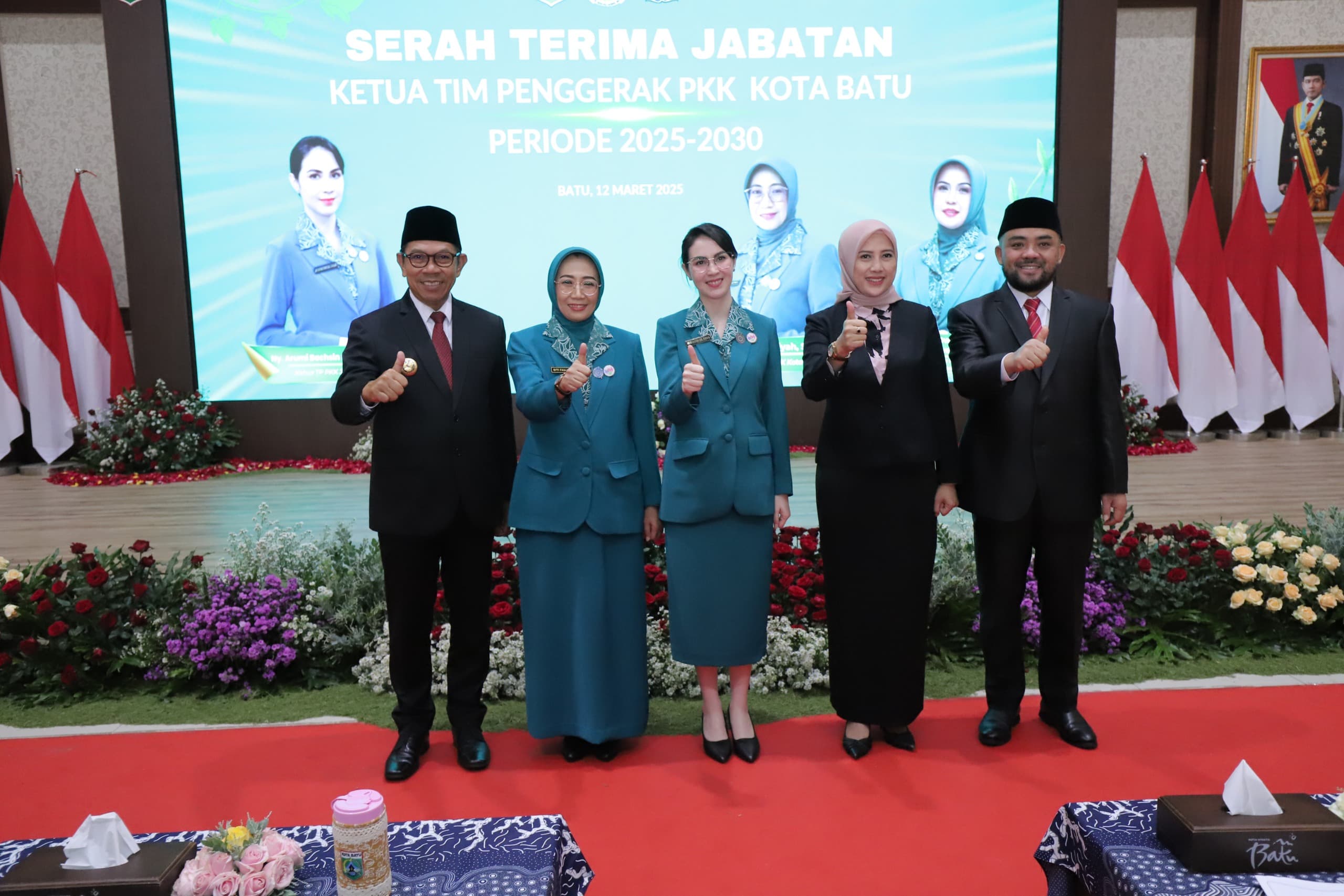 Sertijab Ketua TP PKK Kota Batu, Komitmen Dukung Pemberdayaan Perempuan