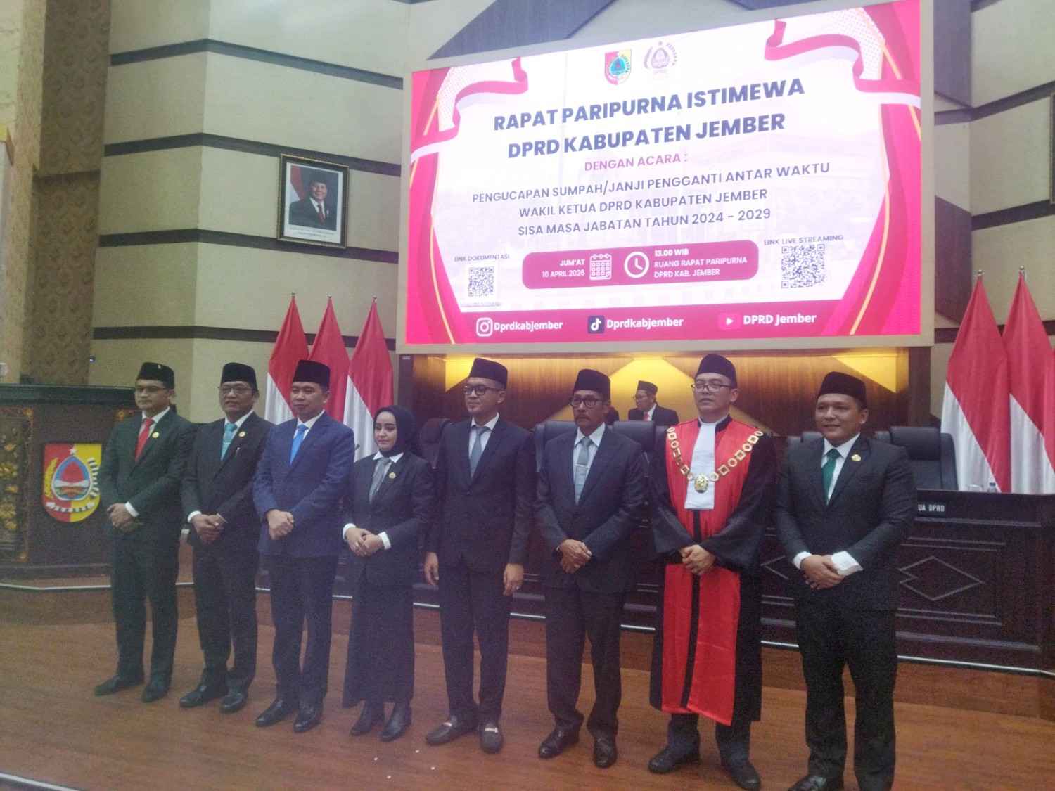 Fatmawati Resmi Dilantik Jadi Wakil Ketua DPRD Jember, Bupati Berharap Sinergi Menguat