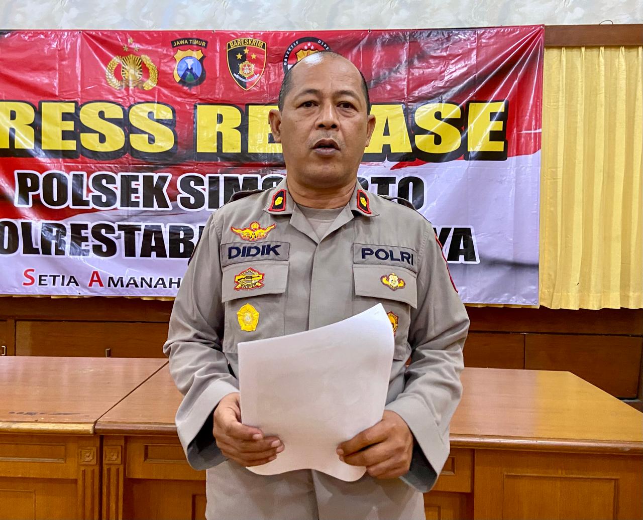 Polsek Simokerto Gencarkan Imbauan Pencegahan Curanmor, Minta Masyarakat Waspada dan Gunakan Kunci Ganda