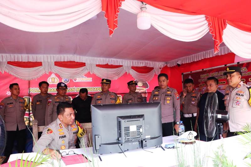 Kapolres Bangkalan Cek dan Monitoring 5 Pospam dan 1 Posyan Jelang Puncak Nataru