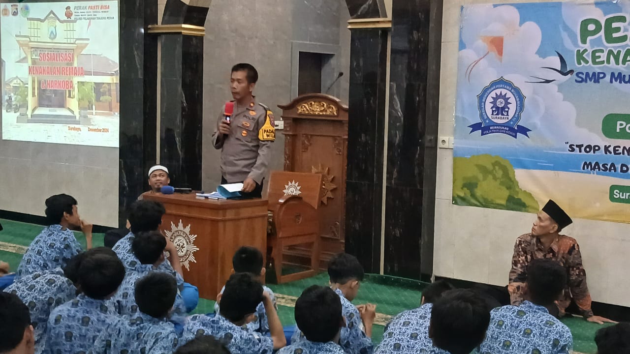 Bentuk Generasi Penerus Berprestasi dan Berakhlak, Kapolsek Krembangan Ajak Pelajar Jauhi Narkoba