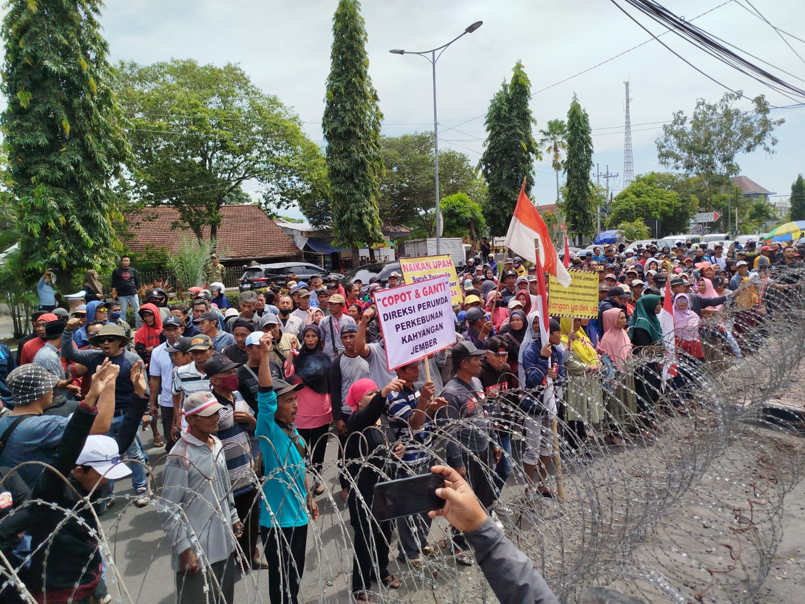 Buruh PDP Bersatu Tuntut Copot dan Ganti Direksi Perumda Perkebunan Kahyangan Jember