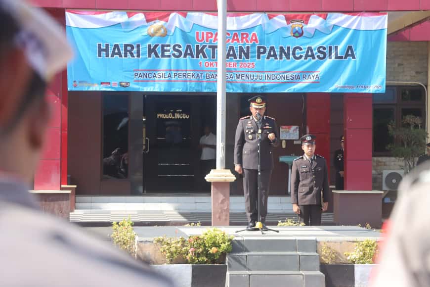 Kapolres Probolinggo Pimpin Upacara Peringatan Hari Kesaktian Pancasila