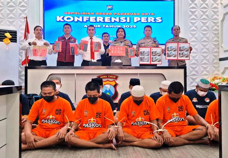 Kriminalitas di Wilayah Polres Pasuruan Kota Turun 26,42 Persen Sepanjang 2025