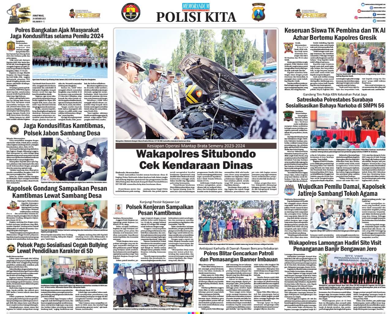 Halaman Polisi Kita Memorandum Edisi 10 oktober 2023