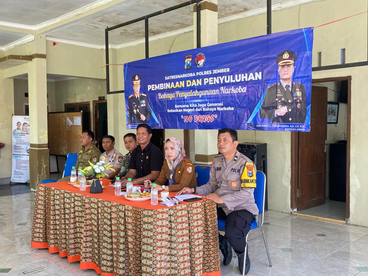 Polres Jember Gaungkan Perang Narkoba di Desa Subo, Ajak Warga Jadi Pelopor