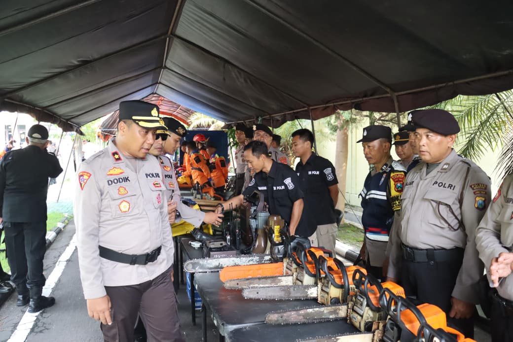 Sinergi TNI-Polri dan Relawan, Polres Magetan Siaga Hadapi Bencana Hidrometeorologi 2025