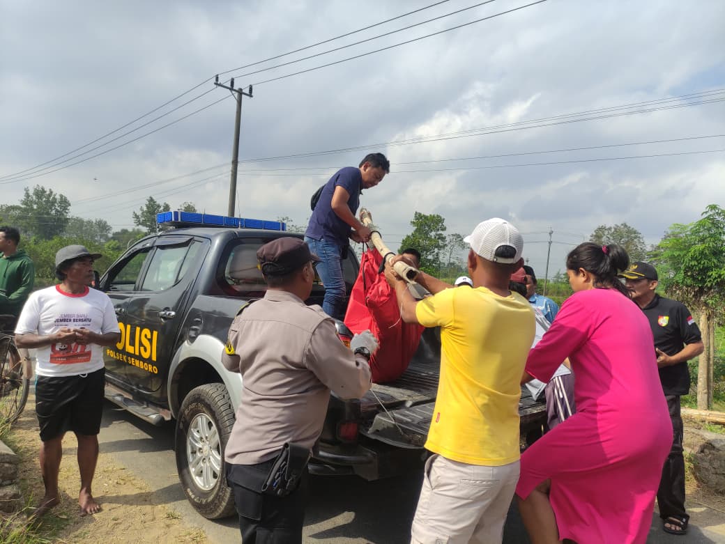 Jasad Bocah Semboro Ditemukan Mengapung Usai Terseret Arus Sungai Bondoyudo