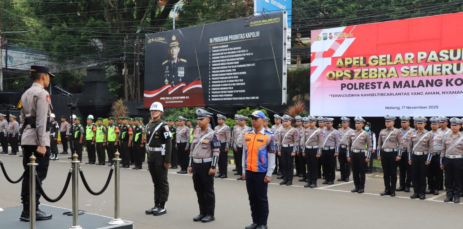 Operasi Zebra Semeru 2025, Polresta Malang Kota Tekankan Kamseltibcarlantas