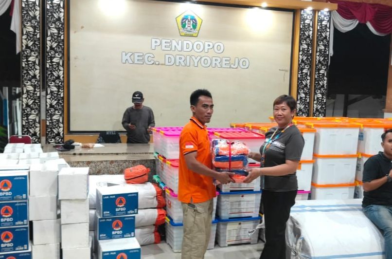 Rumah Terdampak Puting Beliung di Driyorejo Bertambah Jadi 80 Unit, BPBD Gresik Salurkan Bantuan