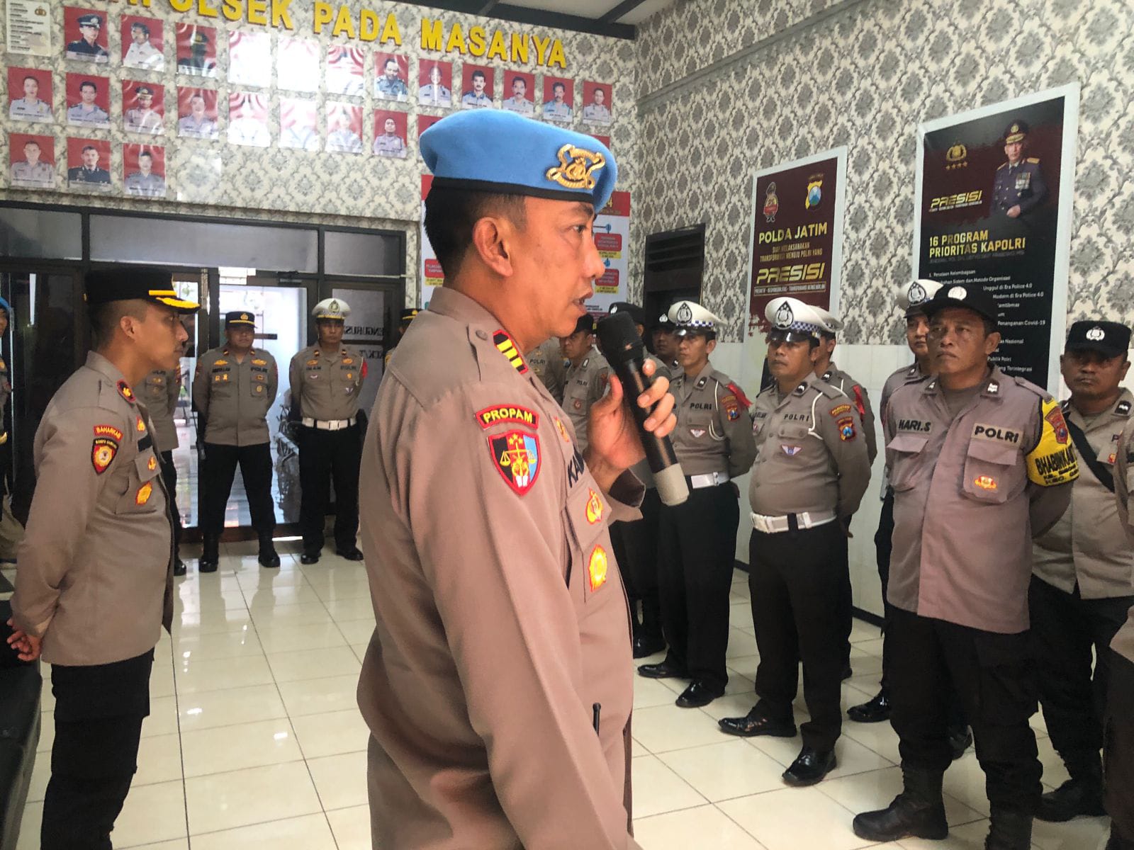 Polsek Genteng Tingkatkan Pengawasan, Kasi Propam Tekankan Lima Poin Penting