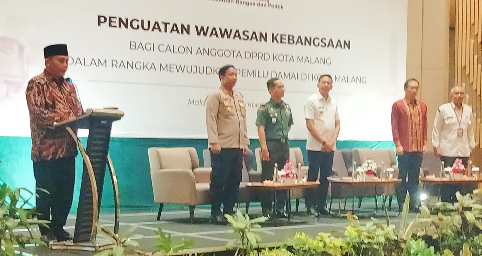 Deklarasi Pemilu Damai, Ketua DPRD Kota Malang: Laksanakan Pemilu Sesuai Aturan 