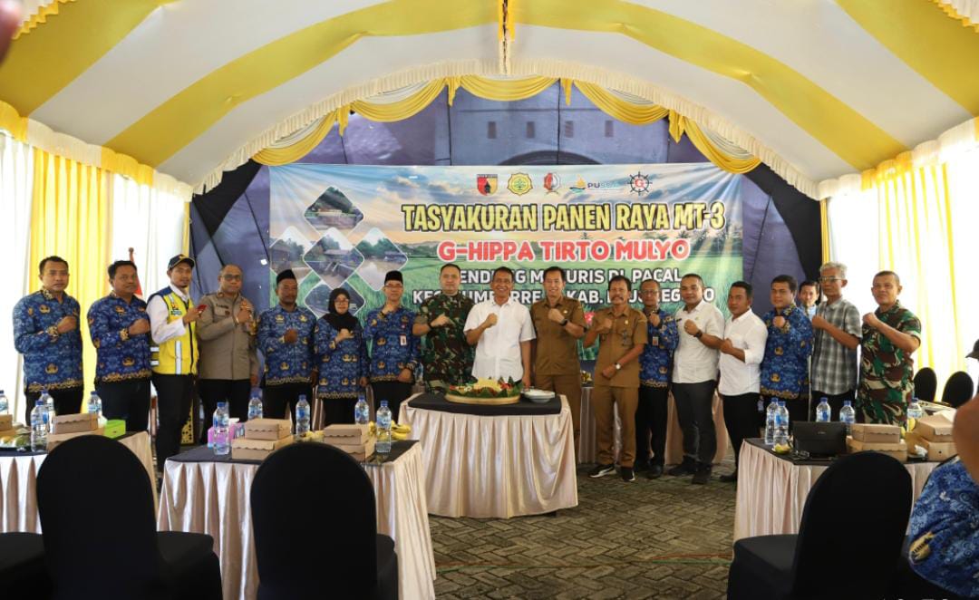 Tasyakuran Panen Raya, Bupati Bojonegoro Tekankan Pentingnya Pengelolaan Lahan dan Air