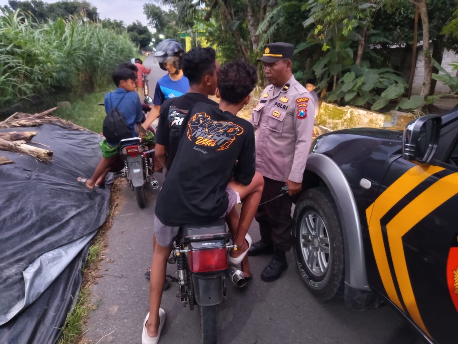 Bubarkan Balap Liar di Jalan Kali Mambeg Kediri, Polisi Ingatkan Risiko Keselamatan