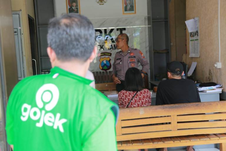 Driver Ojol di Madiun Geruduk Terduga Pelaku Pesanan Fiktif