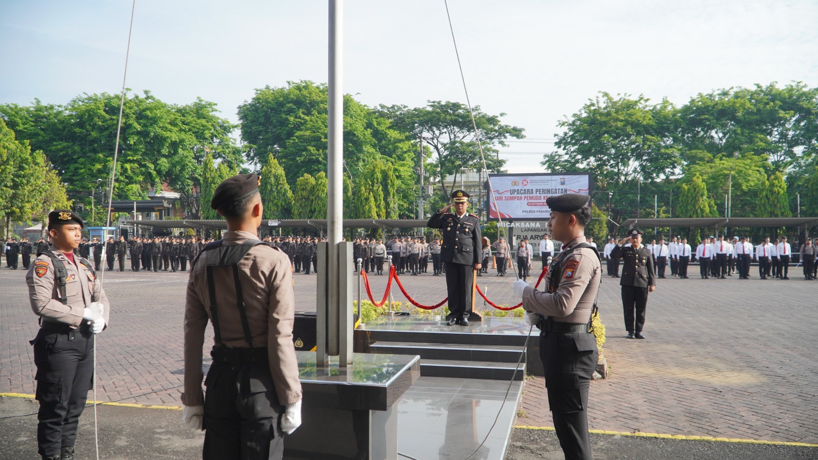 Peringati Hari Sumpah Pemuda Ke-97, Polres Pasuruan Ajak Pemuda Bergerak dan Bersatu untuk Indonesia