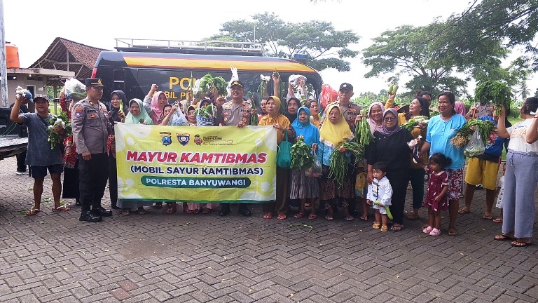 Polresta Banyuwangi Gelar Mayur Kamtibmas, Ajak Warga Jaga Lingkungan dan Waspadai Gangguan Keamanan
