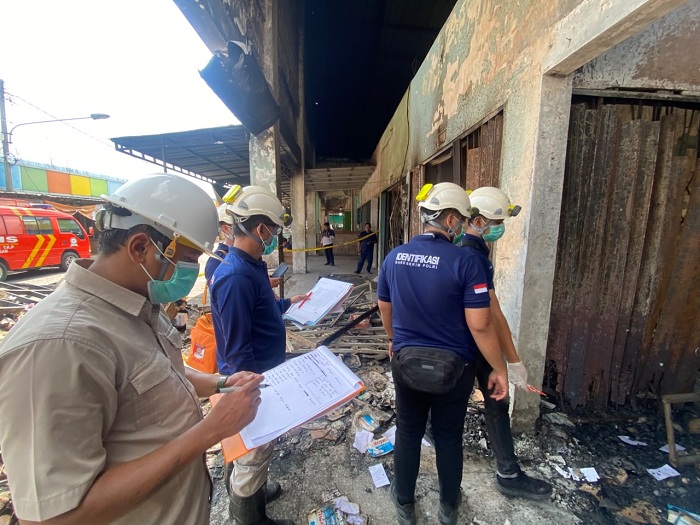  Penyebab Kebakaran Pasar Agrobis Babat Lamongan Didalami, Tim Forensik Polda Jatim Turun