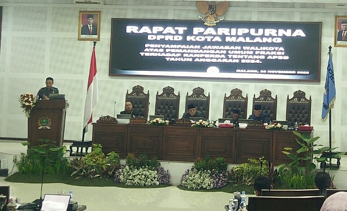  Rapat Paripurna DPRD Kota Malang, Pj Wali Kota Jelaskan Mbois Ilakes