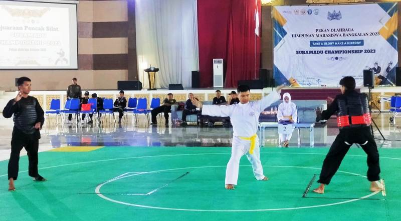 Polres Bangkalan Pengamanan Kejuaraan  Pencak Silat Himaba di UTM
