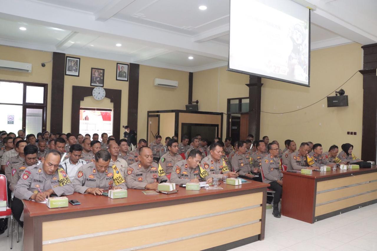 Persiapan Pengamanan Pilkada, Polres Lamongan Gelar Latihan Pra Operasi Mantap Praja Semeru 2024