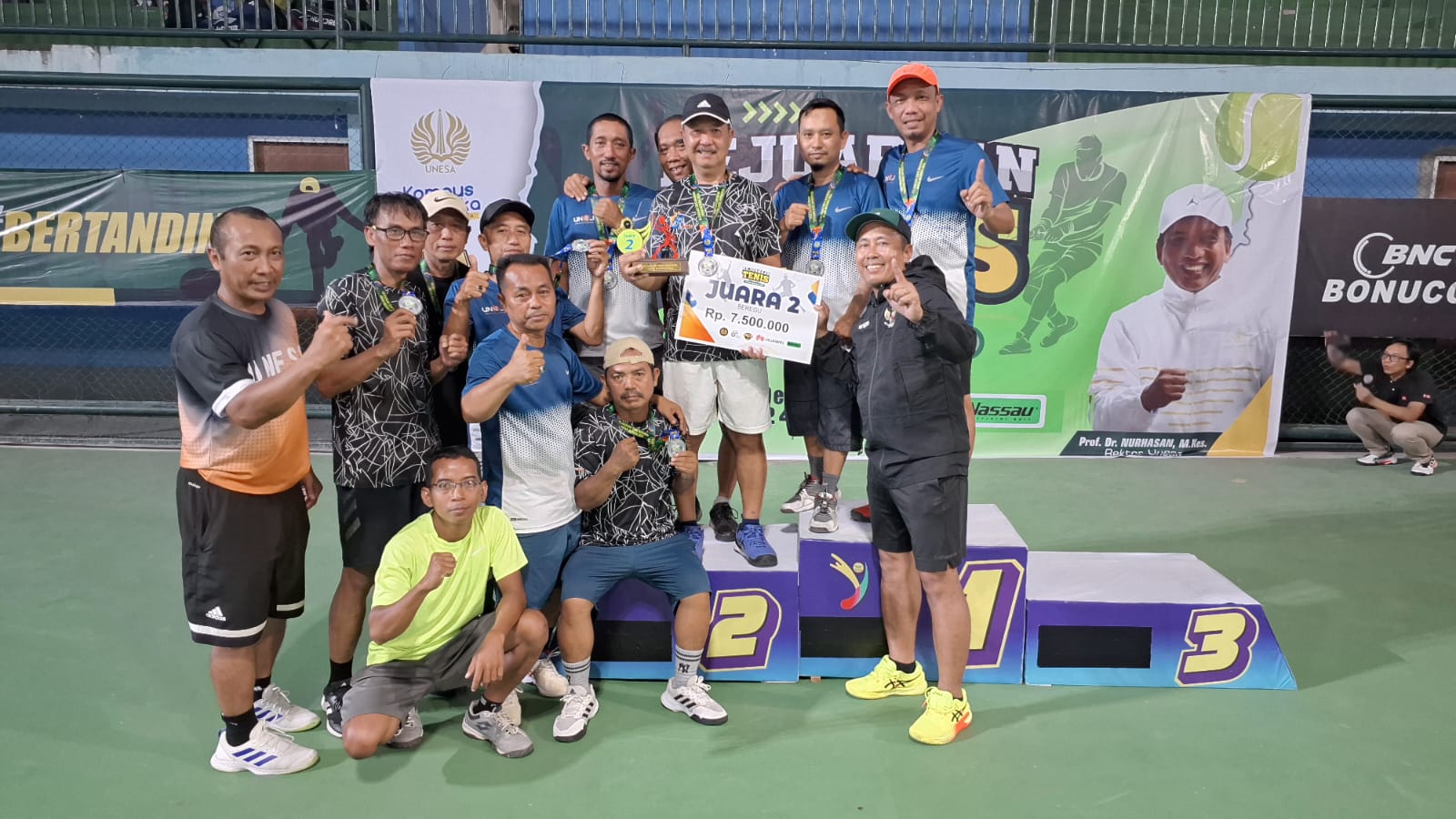 Unej Raih Juara 2 Kejuaraan Tenis Nasional Antar Instansi, Bukti Prestasi Atlet Semakin Gemilang