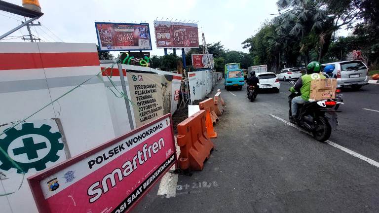 Antisipasi Kerusakan Makin Meluas, Polsek Wonokromo Minta Mitigasi Pihak Terkait 