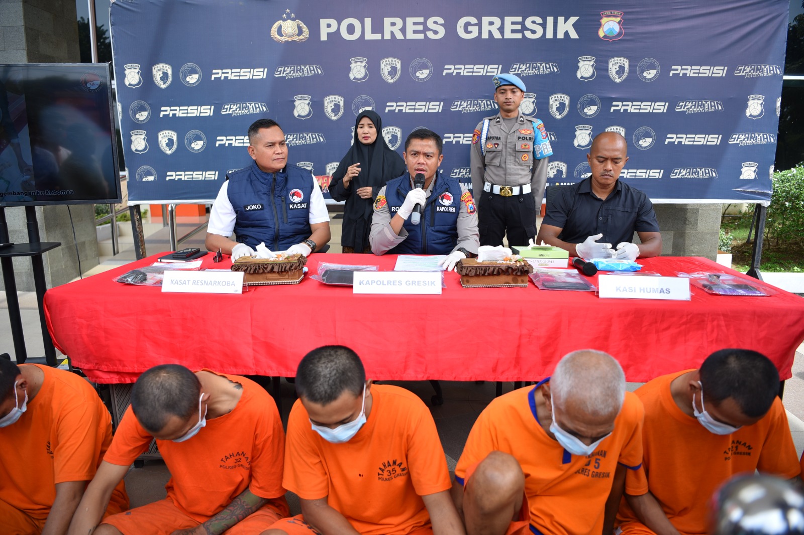 Polres Gresik Gagalkan Peredaran 160 Paket Sabu