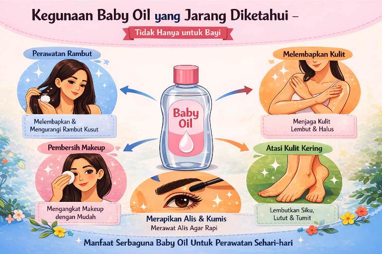 Kegunaan Baby Oil yang Jarang Diketahui, Tidak Hanya untuk Bayi 