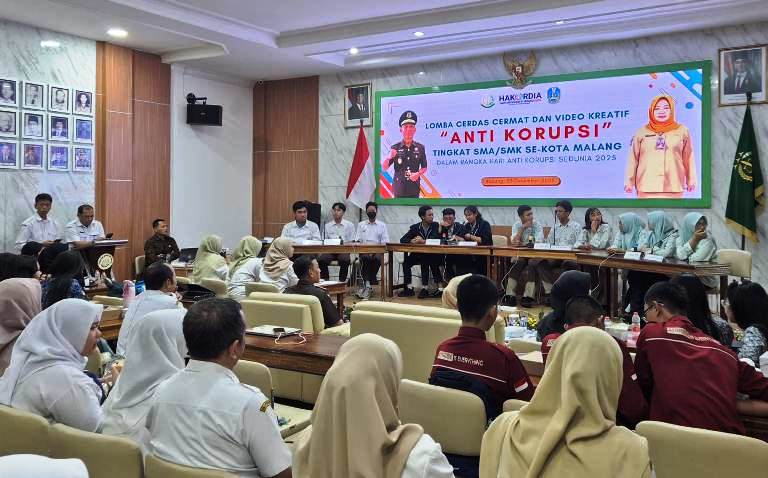 Pelajar Kota Malang Adu Wawasan Antikorupsi di Lomba Cerdas Cermat Hakordia 2025