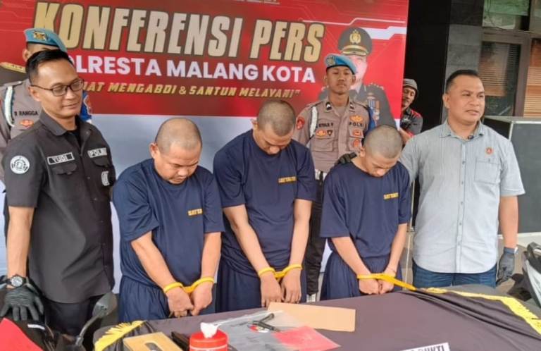 Dua Pelaku Curanmor Boncengan Motor dari Surabaya Cari Sasaran ke Malang  